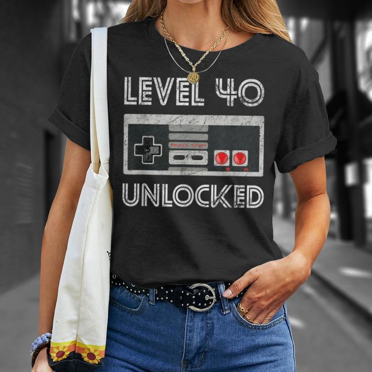 40歳の誕生日ギフト レベル40 Tシャツ 彼女への贈り物