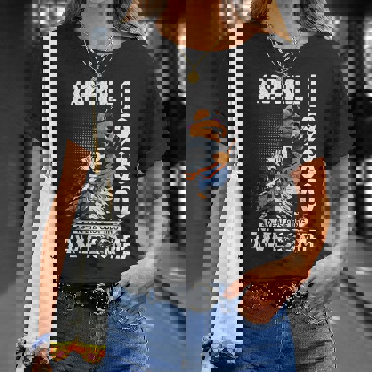 46Th Birthday Legends April 1980Intage 46 Years Old Tシャツ 彼女への贈り物