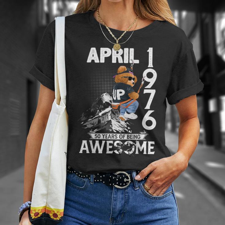 50Th Birthday Legends April 1976Intage 50 Years Old Tシャツ 彼女への贈り物