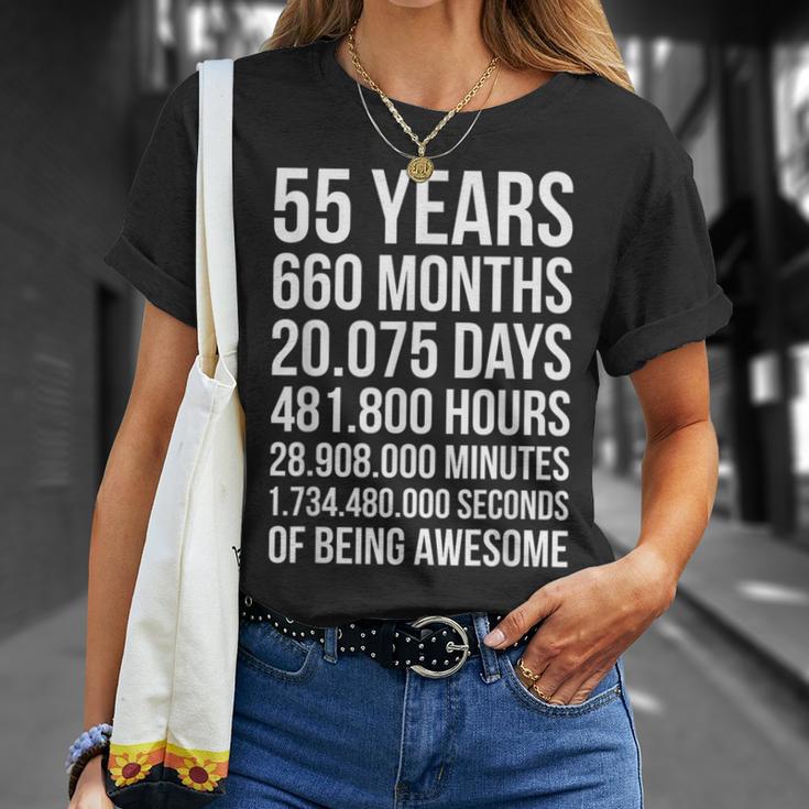 55歳向けの素晴らしい55歳の誕生日プレゼント。 Tシャツ 彼女への贈り物