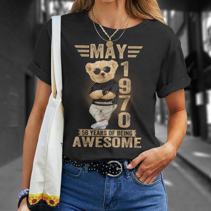 5月56日 誕生日 男性 女性 1970年 素晴らしいテディベア Tシャツ 彼女への贈り物