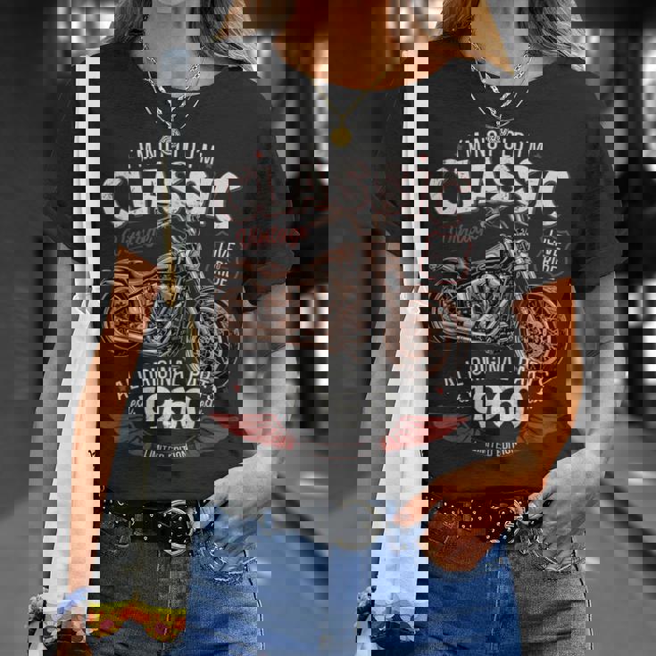 66 歳の誕生日男性オートバイ バイクに乗る人 1960 Tシャツ 彼女への贈り物