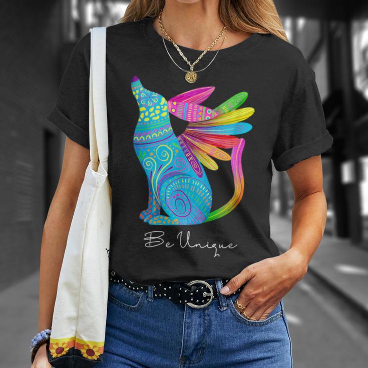 Alebrije Mexicano Perro -E Único Y Diferente México Frase Camiseta unisex Regalos para ella