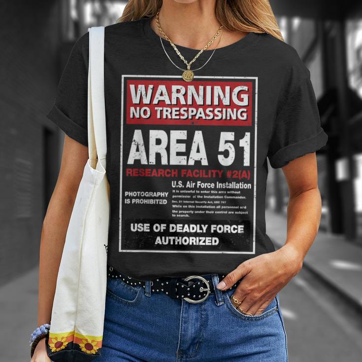 Alien Area 51 警告サイン ラスベガス Nv Tシャツ 彼女への贈り物