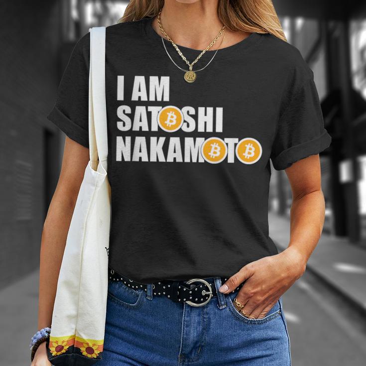 I Amatoshi Nakamoto Bitcoin Creator Meme Tシャツ 彼女への贈り物
