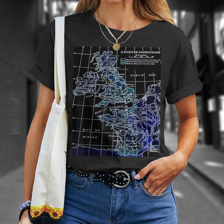 Angevin Empire プランタジネットアンジュー イングランド ノルマンディーアイルランド Tシャツ 彼女への贈り物