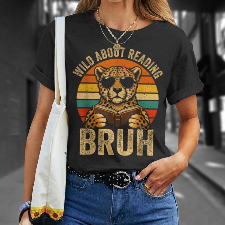 Animal Print Clothes Wild About Reading Bruh Kids Book Lover T-Shirt Gifts for Her Animal Print Clothes Wild About Reading Bruh Kids Book Lover T-Shirt Gifts for Her
