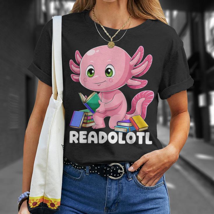 Axolotl Book Reading Bookworm Readolotl Mexican Salamander T-Shirt Gifts for Her Axolotl Book Reading Bookworm Readolotl Mexican Salamander T-Shirt Gifts for Her