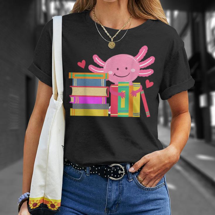 Axolotl Book Reading Librarian English Teacher For Men Women Kids T-Shirt Gifts for Her Axolotl Book Reading Librarian English Teacher For Men Women Kids T-Shirt Gifts for Her