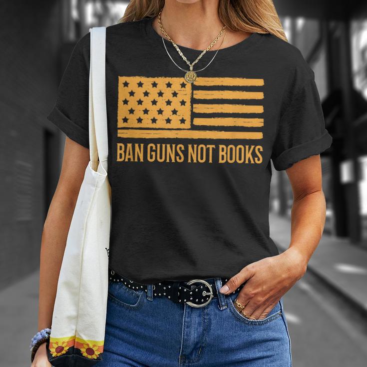 Ban Guns Not Books Gun Control Activist Patriotic American T-Shirt Gifts for Her Ban Guns Not Books Gun Control Activist Patriotic American T-Shirt Gifts for Her