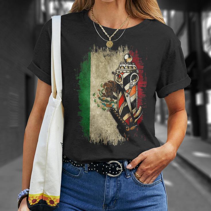 Barber Pole メキシコ国旗 ベスト バーバー シャツ メンズ Tシャツ 彼女への贈り物