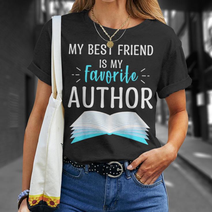 My Best Friend Is My Favorite Author Proud Book Journalist T-Shirt Gifts for Her My Best Friend Is My Favorite Author Proud Book Journalist T-Shirt Gifts for Her