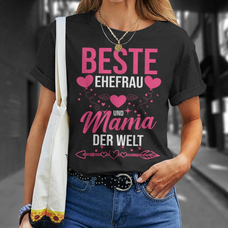 Beste Ehefrau Und Mama Der Welt T-Shirt Geschenke für Sie