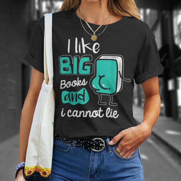 I Like Big Books And I Cannot Lie Reading Books T-Shirt Gifts for Her