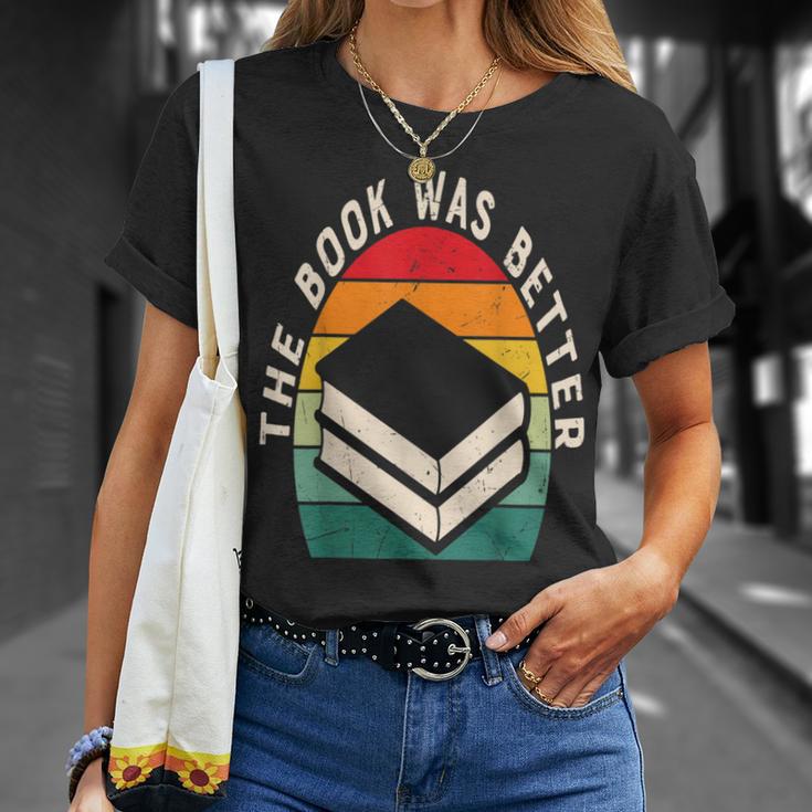 The Book Was Better Book Reading T-Shirt Gifts for Her The Book Was Better Book Reading T-Shirt Gifts for Her