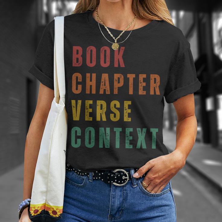 Book Chapter Verse Context T-Shirt Gifts for Her