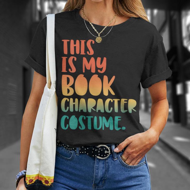 This Is My Book Character Costume Retro Halloween T-Shirt Gifts for Her