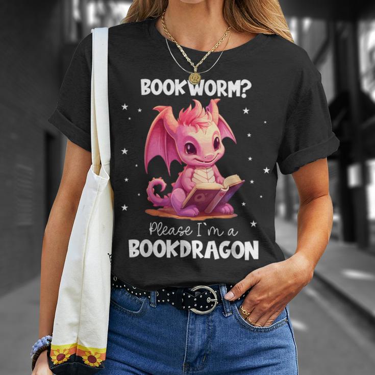I Am The Book Dragon Bookworm Reading Book Lover T-Shirt Gifts for Her