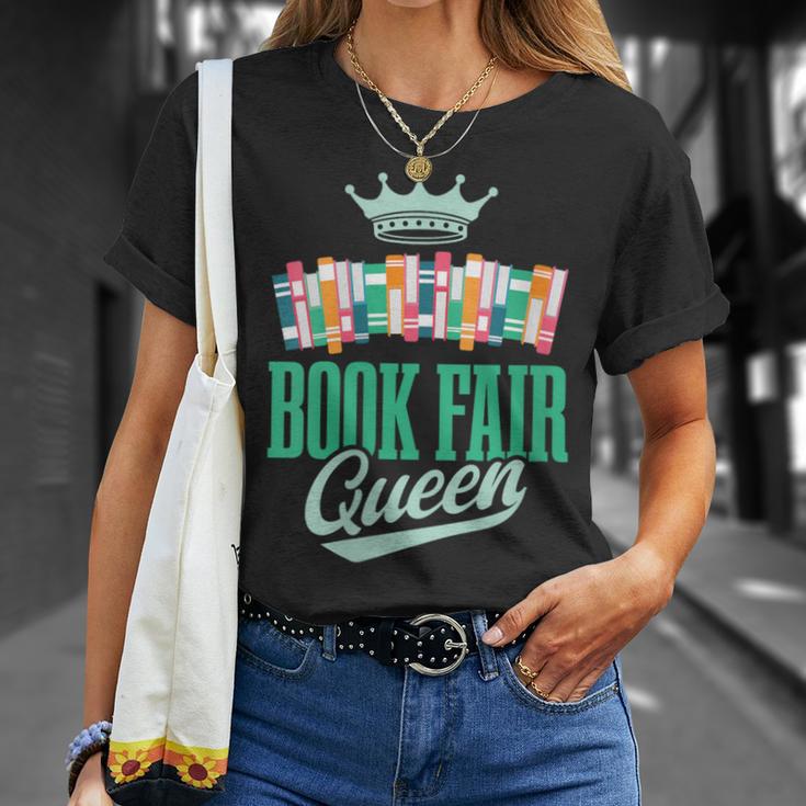 Book Fair Queen Literature School Book Fair Event T-Shirt Gifts for Her