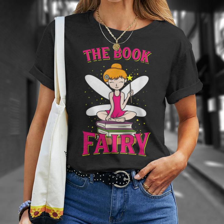 The Book Fairy Reading Teacher Librarian Men Women T-Shirt Gifts for Her