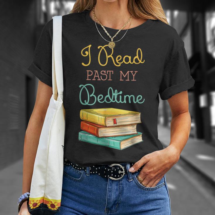 Book Lover I Read Past My Bedtime T-Shirt Gifts for Her