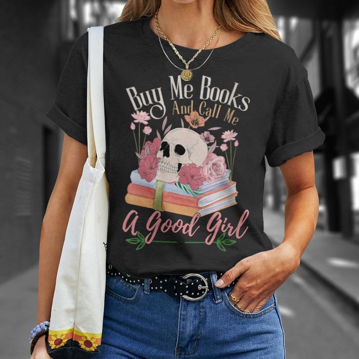 Book Lover Saying Buy Me Books And Call Me A Good Girl T-Shirt Gifts for Her