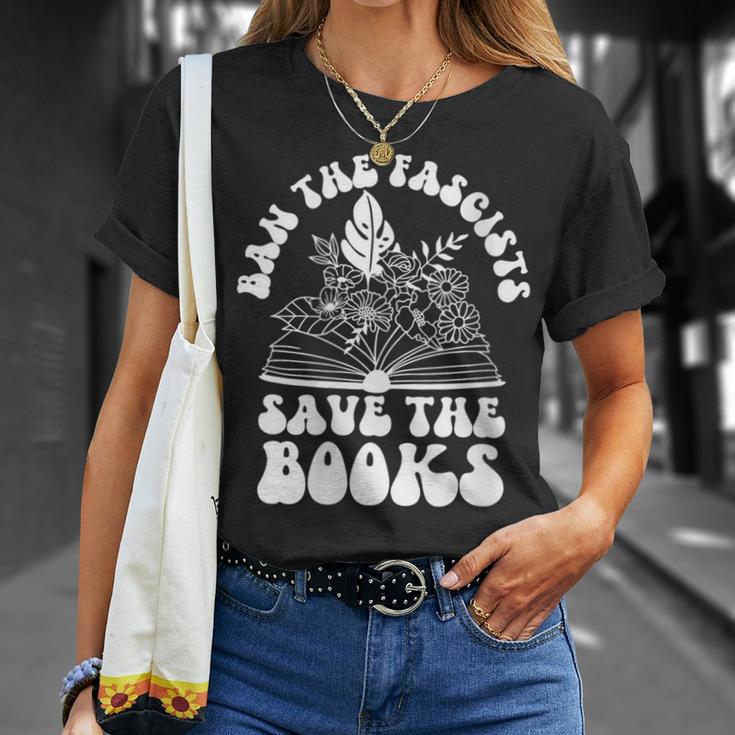 Book Lovers Ban The Fascists Save The Books Book Lovers T-Shirt Gifts for Her