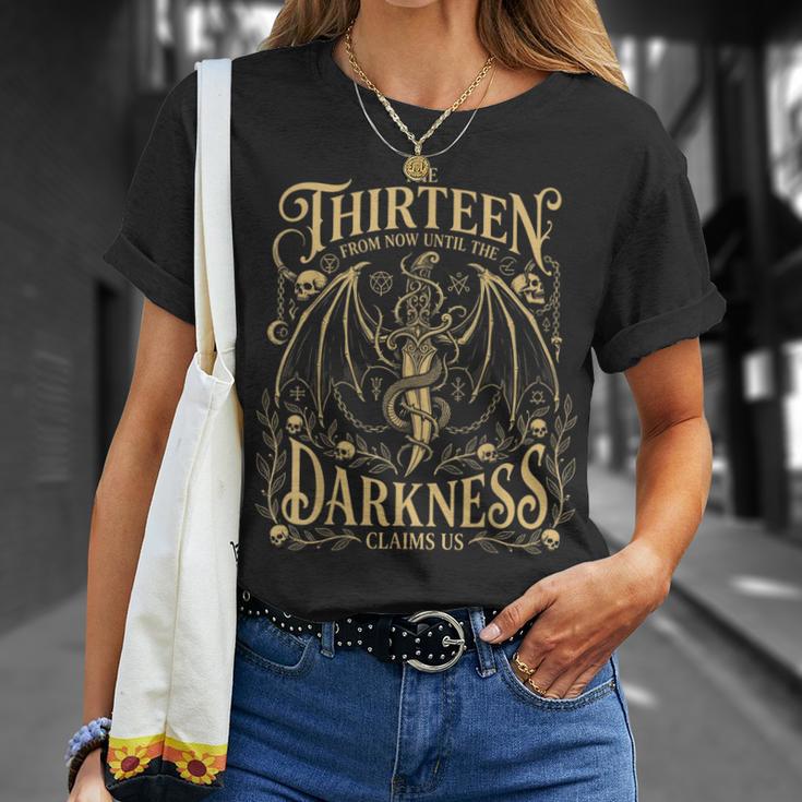 Book Lovers The Thirteen From Now Until Darkness Claims Us T-Shirt Gifts for Her Book Lovers The Thirteen From Now Until Darkness Claims Us T-Shirt Gifts for Her