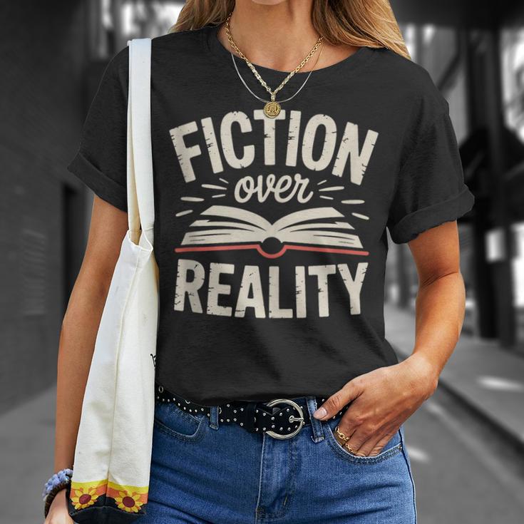 Book Nonfiction Reading Literary Apparel Fact Based Books T-Shirt Gifts for Her