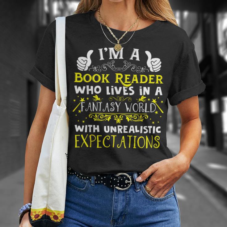Im a Book Reader Fantasy World Funniest Design T-Shirt Gifts for Her Im a Book Reader Fantasy World Funniest Design T-Shirt Gifts for Her