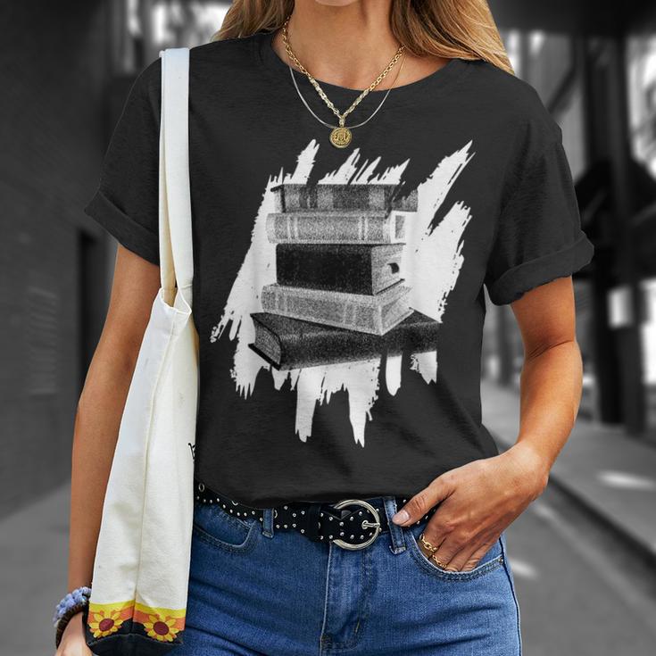 Book Reading Library Books Reader Bookworm T-Shirt Gifts for Her