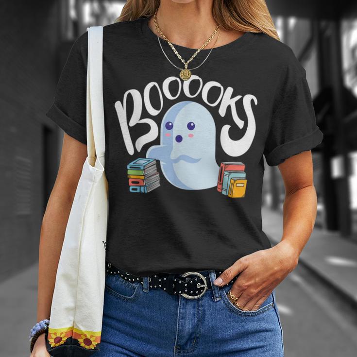 Book Reading Lover Halloween Ghost Librarian Reading Club T-Shirt Gifts for Her