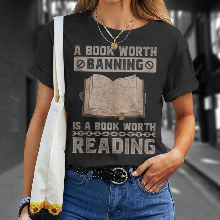 Book Worth Banning Is A Book Worth Reading Readers T-Shirt Gifts for Her