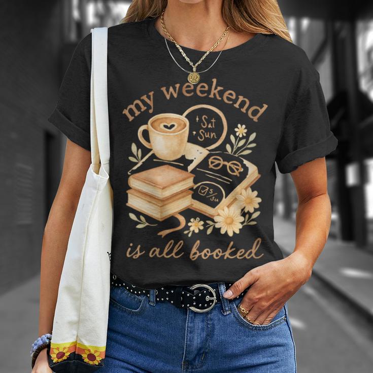 My Weekend Is All Booked Cozy Book Lover Reading T-Shirt Gifts for Her My Weekend Is All Booked Cozy Book Lover Reading T-Shirt Gifts for Her