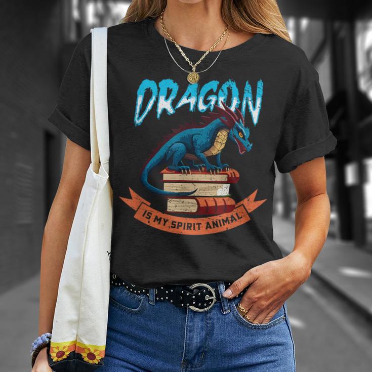 Booknerd Easily Distracted By Dragons And Books Dragon Lover T-Shirt Gifts for Her