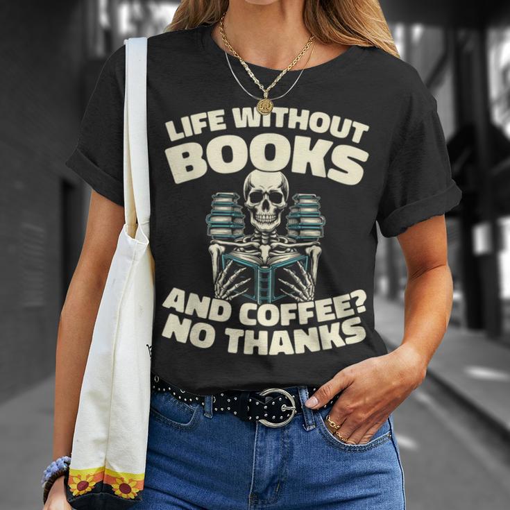 Books Bibliophile Librarian Library Literature Bookworm T-Shirt Gifts for Her