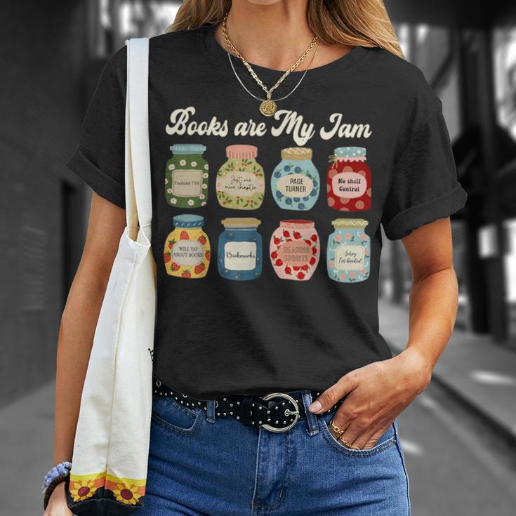 Books Are My Jam Shirt Book Lover Reader Reading Teacher T-Shirt Gifts for Her Books Are My Jam Shirt Book Lover Reader Reading Teacher T-Shirt Gifts for Her