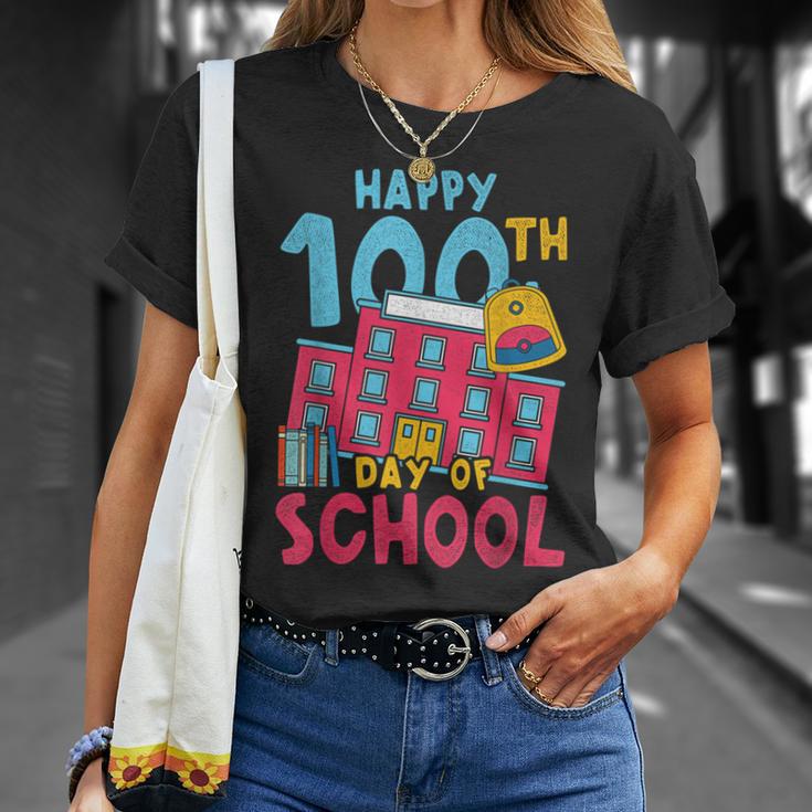 Books School Backpack Student Teacher 100 Days Of School For Men Women Kids T-Shirt Gifts for Her