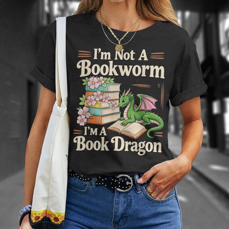 Bookworm I'm A Book Dragon Fantasy Reader Lover Bookish T-Shirt Gifts for Her