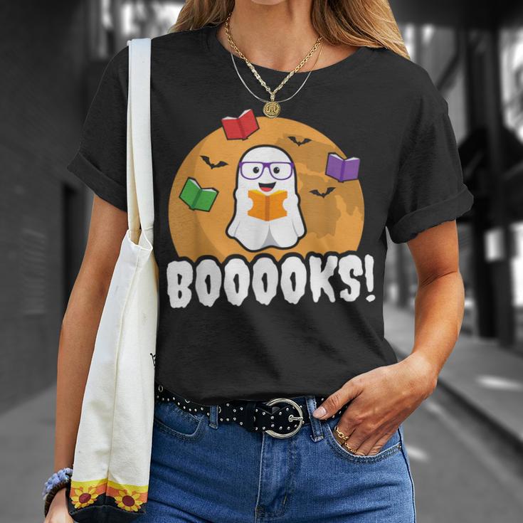 Booooks GhostShirt Boo Read Books Library T-Shirt Gifts for Her Booooks GhostShirt Boo Read Books Library T-Shirt Gifts for Her