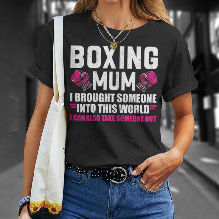 Boxeo Mum Boxeo Guantes Boxeo Boxeo Camiseta unisex Regalos para ella