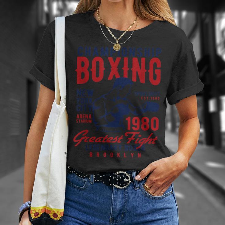 Boxing 伝説のボクサー 最大の戦い チャンピオンシップ ボクシング Tシャツ 彼女への贈り物