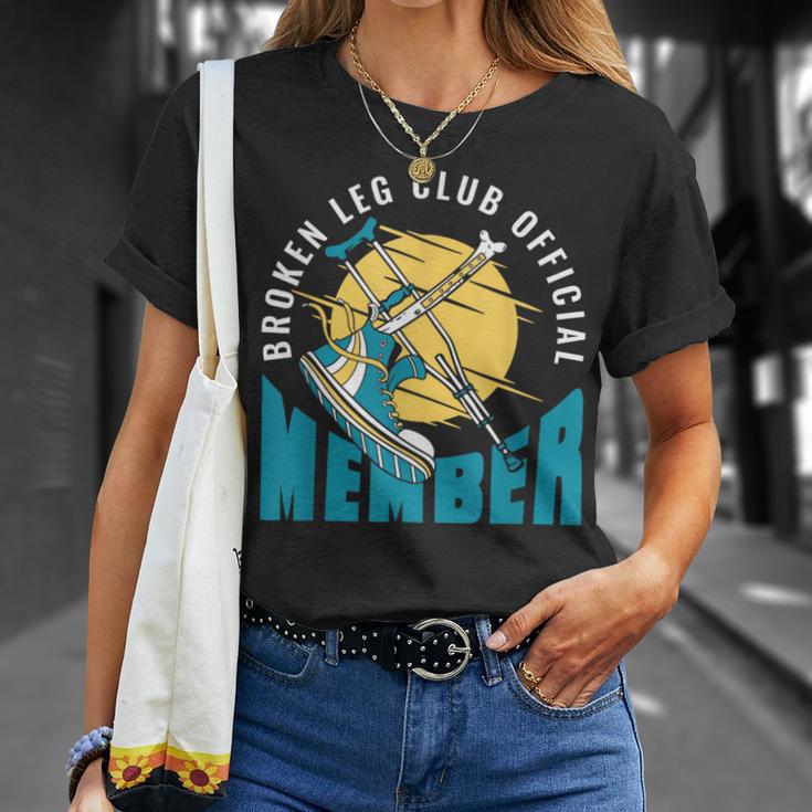 Broken Leg Club 公式メンバー 骨折 骨折 Tシャツ 彼女への贈り物