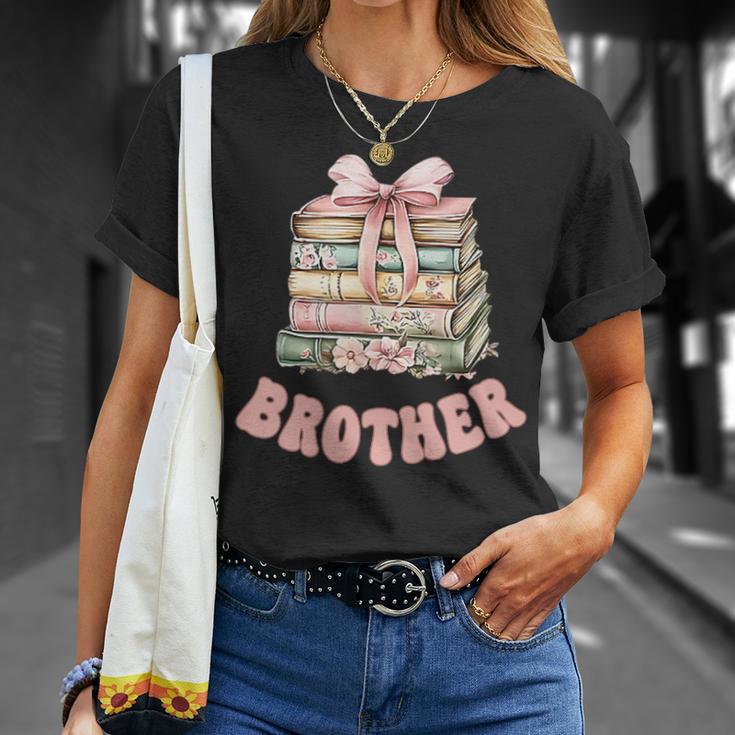Brother Book First Chapter Birthday Family Matching Party T-Shirt Gifts for Her