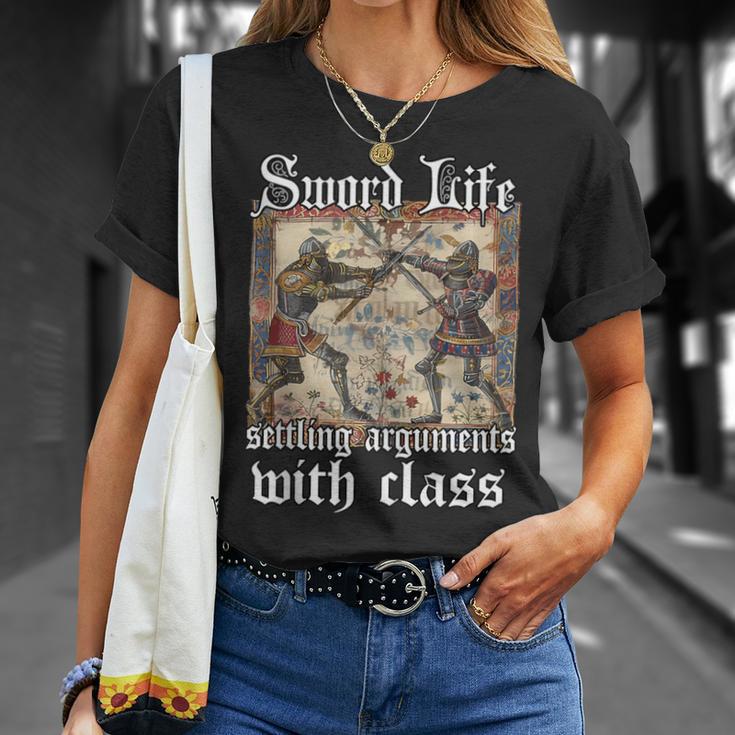 Buhurt Book Of Hours – Epic Knight Fight In Armor Buhurt T-Shirt Gifts for Her