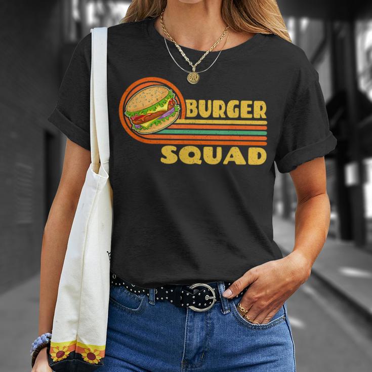 Burgerquad チーズバーガー 食通愛好家チーム ハンバーガー Tシャツ 彼女への贈り物