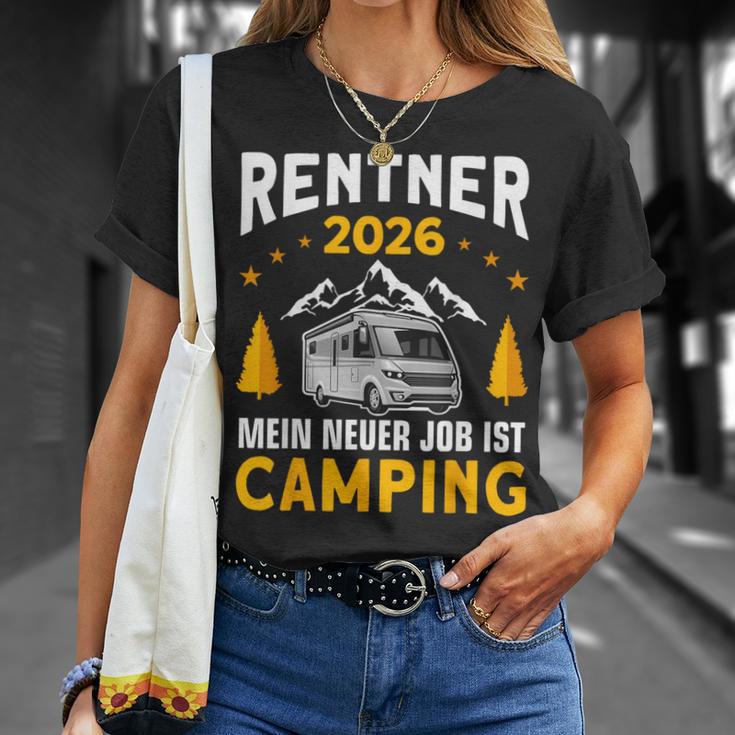 Camper Wohnmobil Ruhestand 2026 Camping Rentner T-Shirt Geschenke für Sie