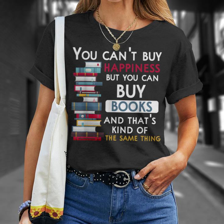 You Can't Buy Happiness But You Can Buy Books T-Shirt Gifts for Her