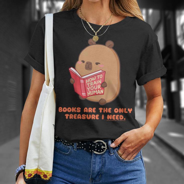 CapyFun Books Are The Only Treasure I Need Capybara Kids T-Shirt Gifts for Her CapyFun Books Are The Only Treasure I Need Capybara Kids T-Shirt Gifts for Her