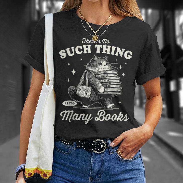 Cat Book Lover Reading Quote T-Shirt Gifts for Her